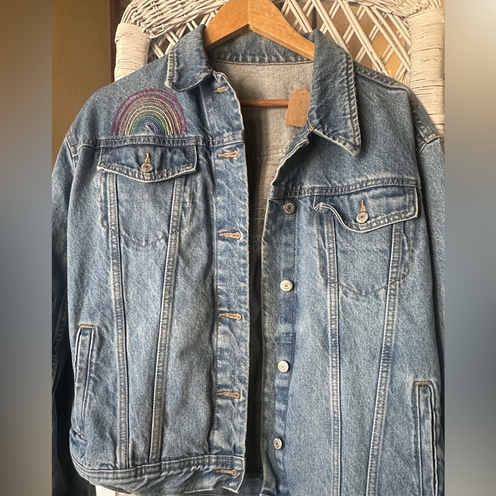 🌼🌼SUMMER SOUL RAINBOW DENIM JACKET 🌈🌈